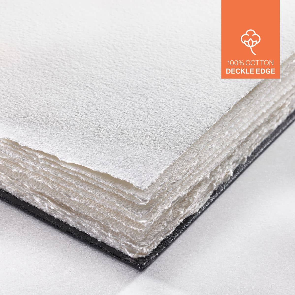 Watercolour Book Deckle Edge 100 % Cotton - A6 Portrait - 2 - Hahnemühle - Tidformera