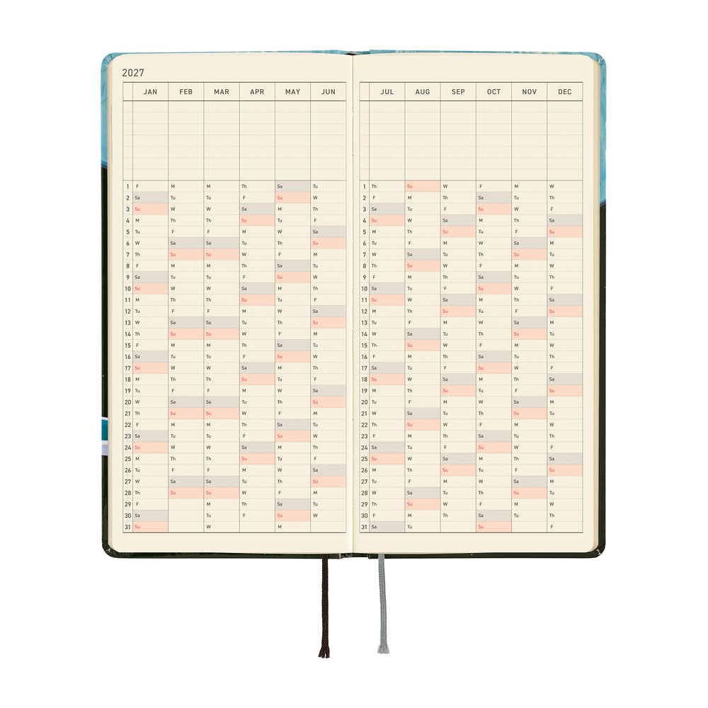 Hobonichi - Weeks Hiroko Kubota: Meteor Shower in the Light Blue Forest - 2027