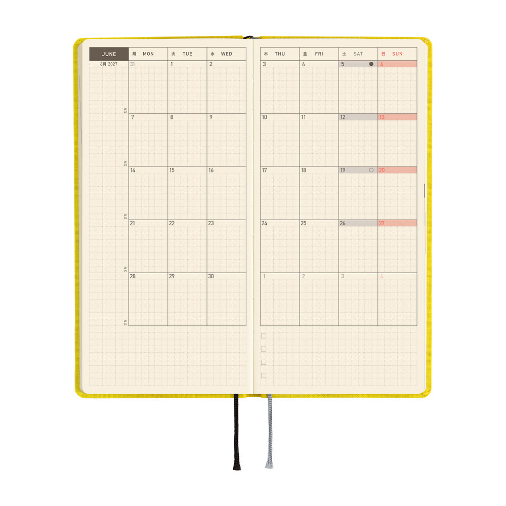 Hobonichi - Weeks MEGA Colors: Canaria Yellow - 2027