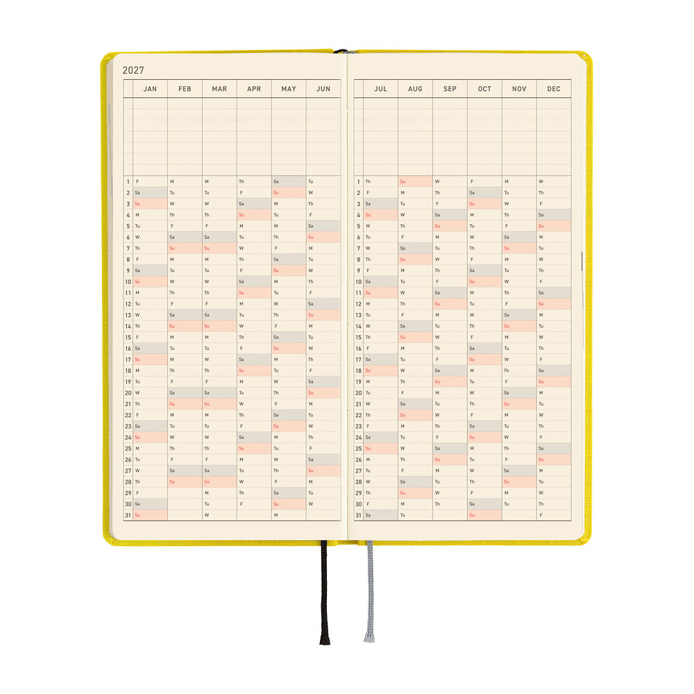 Hobonichi - Weeks MEGA Colors: Canaria Yellow - 2027