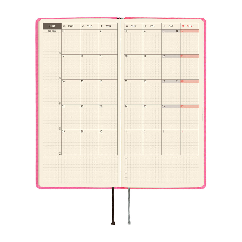 Hobonichi - Weeks MEGA Colors: Pink Sapphire - 2027