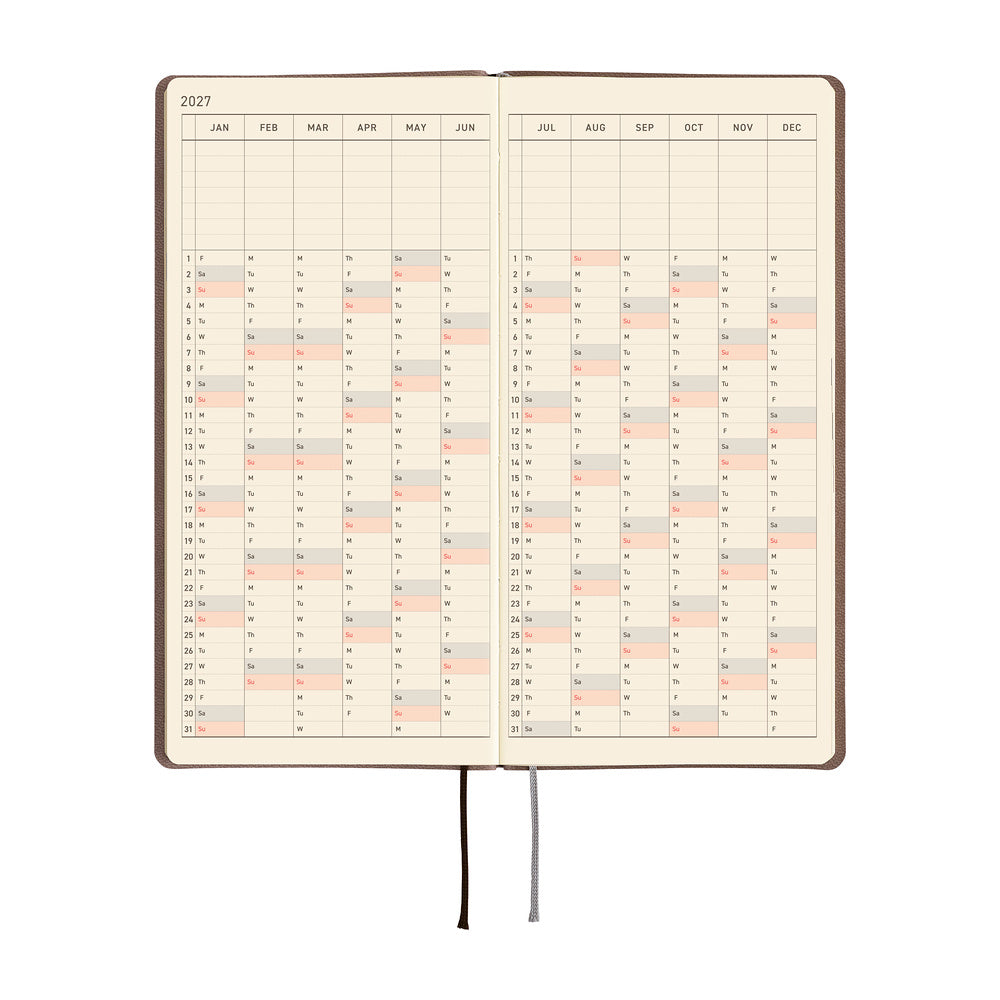 Hobonichi - Weeks Smooth: Café au Lait - 2027