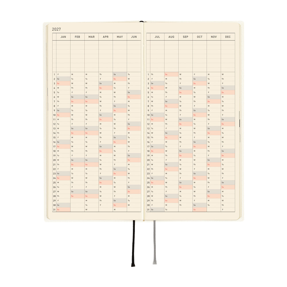 Hobonichi - Weeks White Line: Ivory - 2027