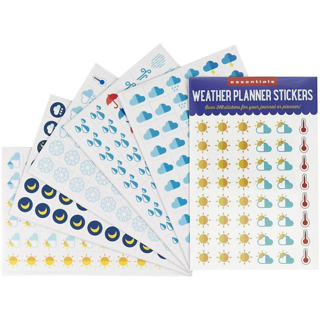 Weather planner stickers Kalenderstickers Väder - Peter Pauper Press - Tidformera