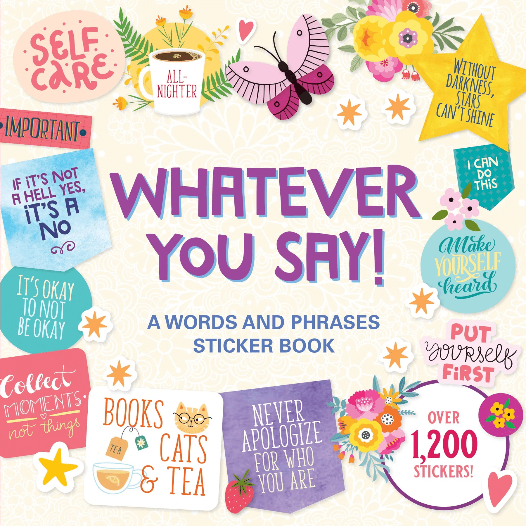 Whatever you say! A words and phrases sticker book - Peter Pauper Press - Tidformera