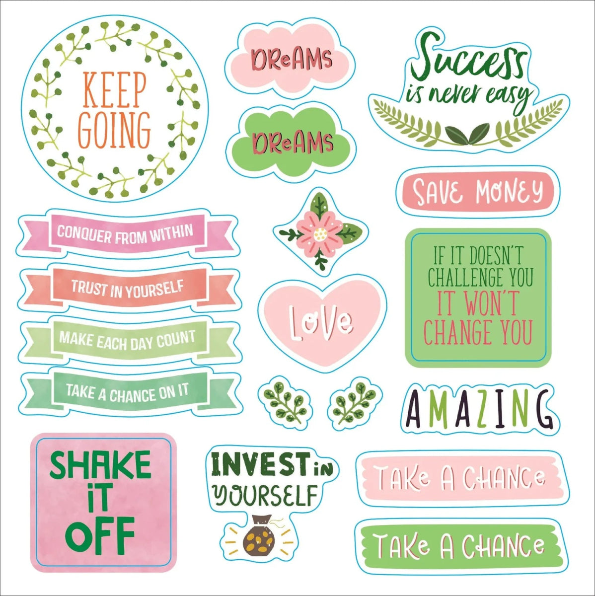 Whatever you say! A words and phrases sticker book - 6 - Peter Pauper Press - Tidformera