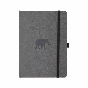 Wildlife A5 Soft cover Dotted Elephant från Dingbats* - Grå anteckningsbok med mjuk pärm. Elefaten Naila finns på pärmen och boken har svart gummiband för stängning samt pennhållare.
 - Tidformera