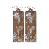 Wooden bookmark - Dance of the jellyfish - Cozywood - Tidformera