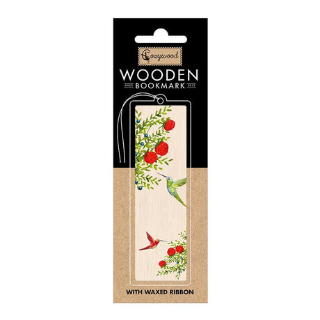 Wooden bookmark - Hummingbirds - Cozywood - Tidformera