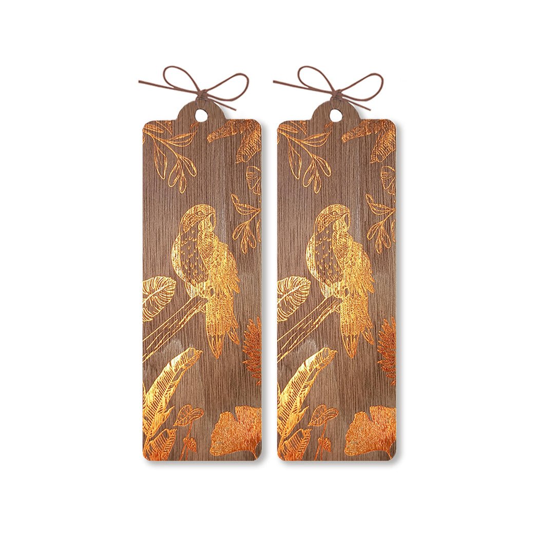 Wooden bookmark - The Parrot - Cozywood - Tidformera