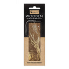 Bokmärke i trä med sjöhäst och sjögräs som motiv i guld. Wooden bookmark - The seahorses från Cozywood - Tidformera