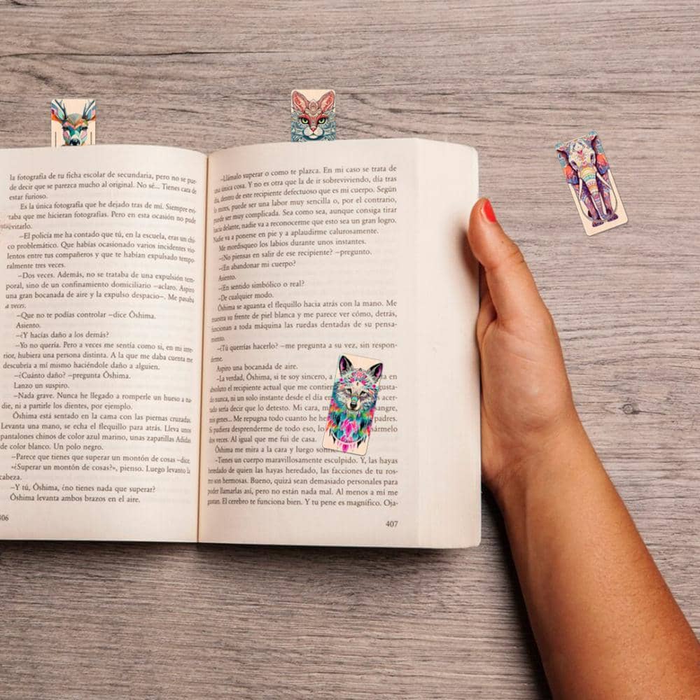 Wooden Booktags - Spirit animals - 3 - Cozywood - Tidformera