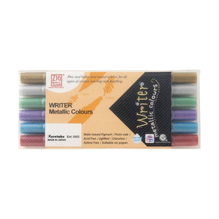 Writer Metallic 6 - pack - 1 - ZIG Kuretake - Tidformera
