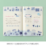 Yuru Log Notebook B6 Dotted - Blue Nordic - 7 - Midori - Tidformera