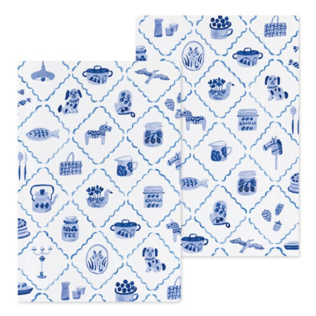 Yuru Log Notebook B6 Dotted - Blue Nordic - 2 - Midori - Tidformera