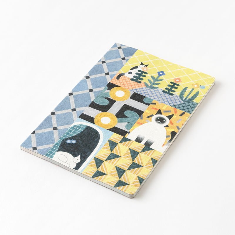 Yuru Log Notebook B6 Dotted - Cat - 4 - Midori - Tidformera