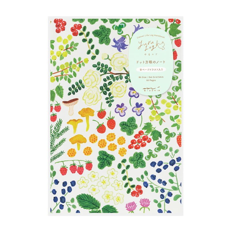 Yuru Log Notebook B6 Dotted - Scandinavia - 1 - Midori - Tidformera