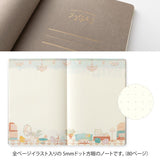 Yuru Log Notebook B6 Dotted - Travel & Hotel - 5 - Midori - Tidformera
