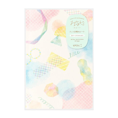 Yuru Log Notebook B6 Dotted - Watercolour - 1 - Midori - Tidformera