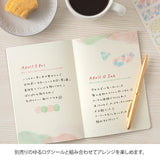Yuru Log Notebook B6 Dotted - Watercolour - 2 - Midori - Tidformera
