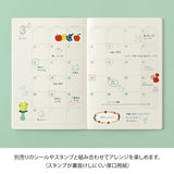 Yuru Log Notebook B6 - Free Diary Monthly 12 månader - 3 - Midori - Tidformera