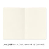 Yuru Log Notebook B6 - Grid - 6 - Midori - Tidformera