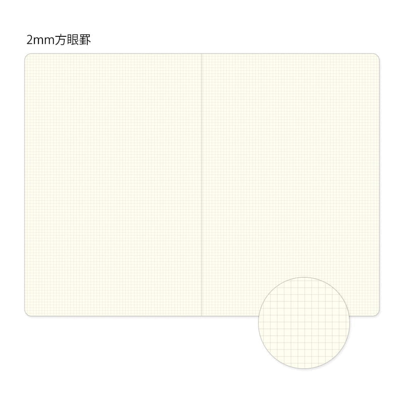 Yuru Log Notebook B6 - Grid - 2 - Midori - Tidformera
