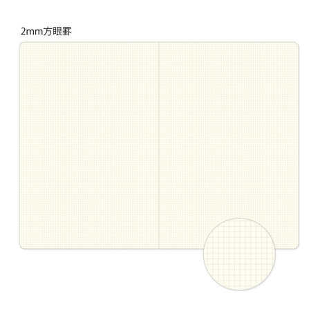 Yuru Log Notebook B6 - Grid - 2 - Midori - Tidformera