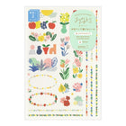 Yuru Log Sticker 2 ark - Textile - 1 - Midori - Tidformera
