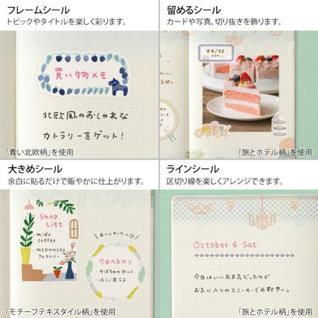 Yuru Log Sticker 2 ark - Travel & Hotel - 5 - Midori - Tidformera