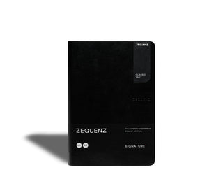Zequenz - Linjerad anteckningsbok - Signature Classic - A5 - Svart från Zequenz - Tidformera