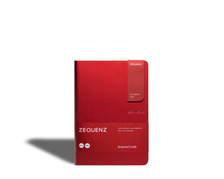 Zequenz - Linjerad anteckningsbok - Signature Classic - B6 - Röd från Zequenz - Tidformera