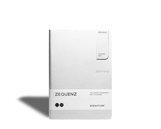 Zequenz - Olinjerad anteckningsbok - Signature Classic - A5 - Vit från Zequenz - Tidformera