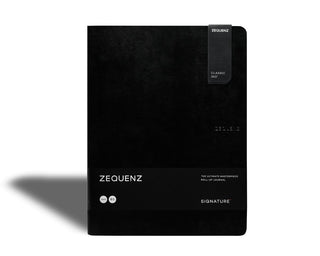 Zequenz - Olinjerad anteckningsbok - Signature Lite - B5 - Svart från Zequenz - Tidformera