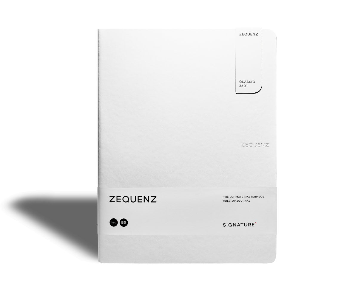 Zequenz - Olinjerad anteckningsbok - Signature Lite - B5 - Vit - Zequenz - Tidformera