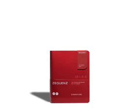 Zequenz - Rutad anteckningsbok - Signature Classic - A6 - Röd - 1 - Zequenz - Tidformera