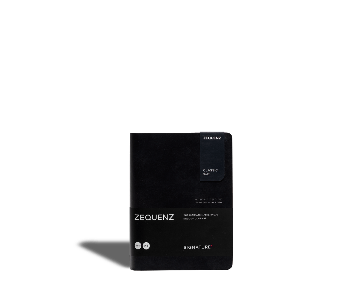 Zequenz - Rutad anteckningsbok - Signature Classic - A6 - Svart - Zequenz - Tidformera