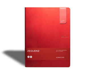 Zequenz - Rutad anteckningsbok - Signature Lite - B5 - Röd från Zequenz - Tidformera