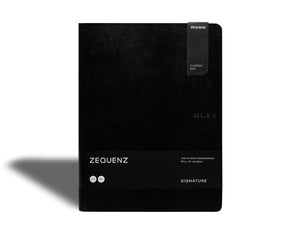 Zequenz - Rutad anteckningsbok - Signature Lite - B5 - Svart från Zequenz - Tidformera