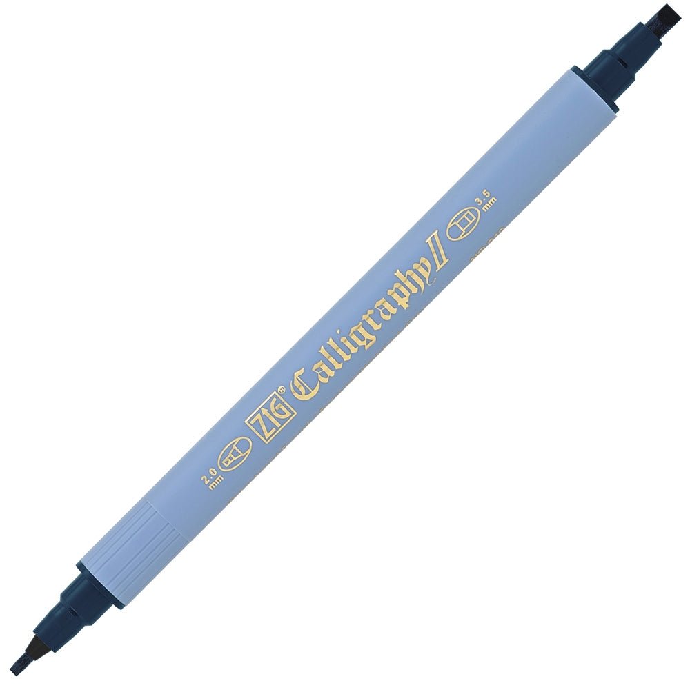 ZIG Calligraphy II TC-3100 - Peacock blue - 1 - ZIG Kuretake - Tidformera
