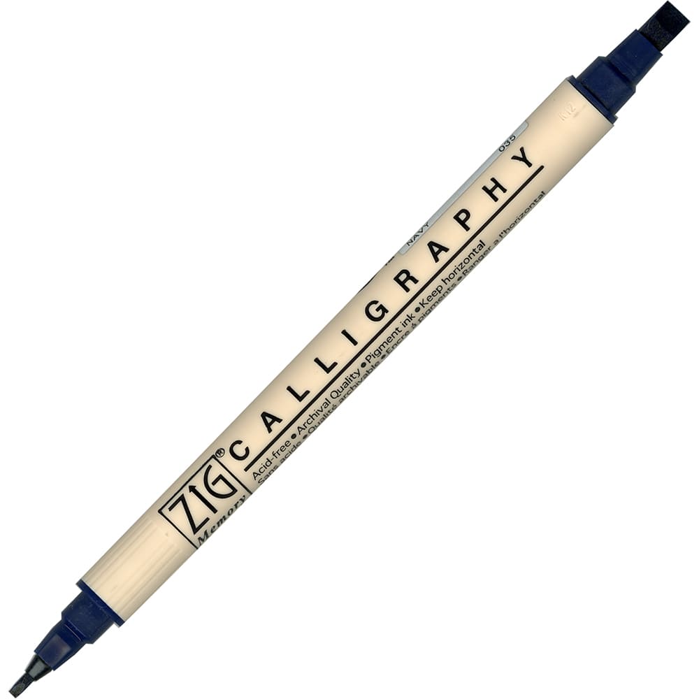 ZIG Calligraphy - Memory system MS-3400 3-pack - Deep sea - 5 - ZIG Kuretake - Tidformera