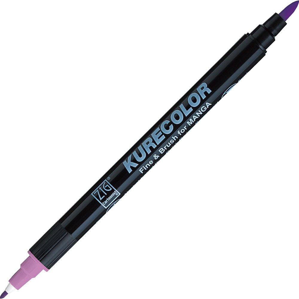 ZIG Kurecolor Manga - Fine & Brush 6-pack - Pastel - 2 - ZIG Kuretake - Tidformera