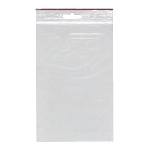 Zip - påse 120 x 180 mm - 100-pack från Grippie. En transparent plastpåse  - Tidformera