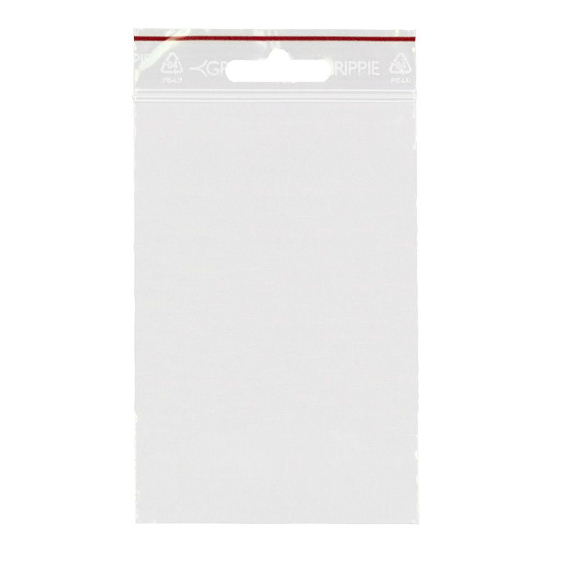 Zip - påse 80 x 120 mm - 100 - pack - Grippie - Tidformera